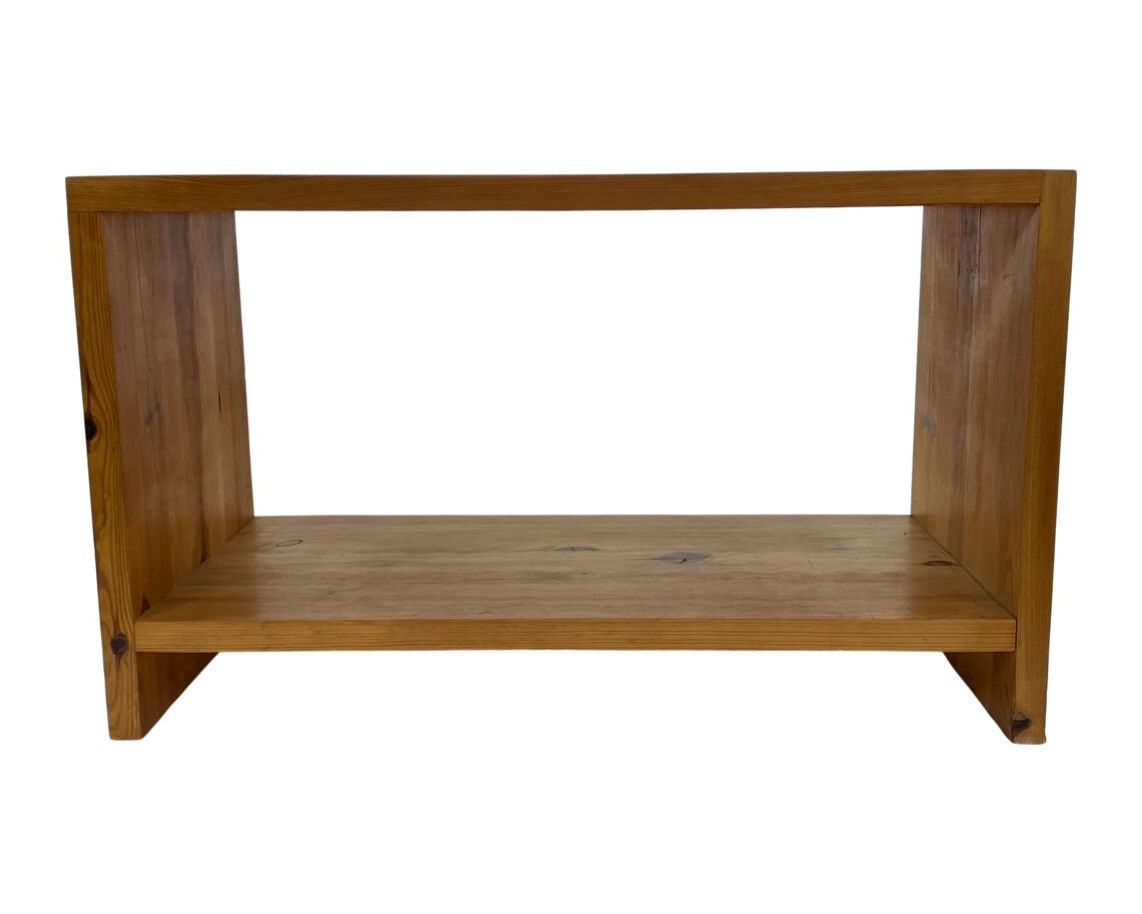 Vintage side table Ate van Apeldoorn Pine wood 1970s Dutch Design