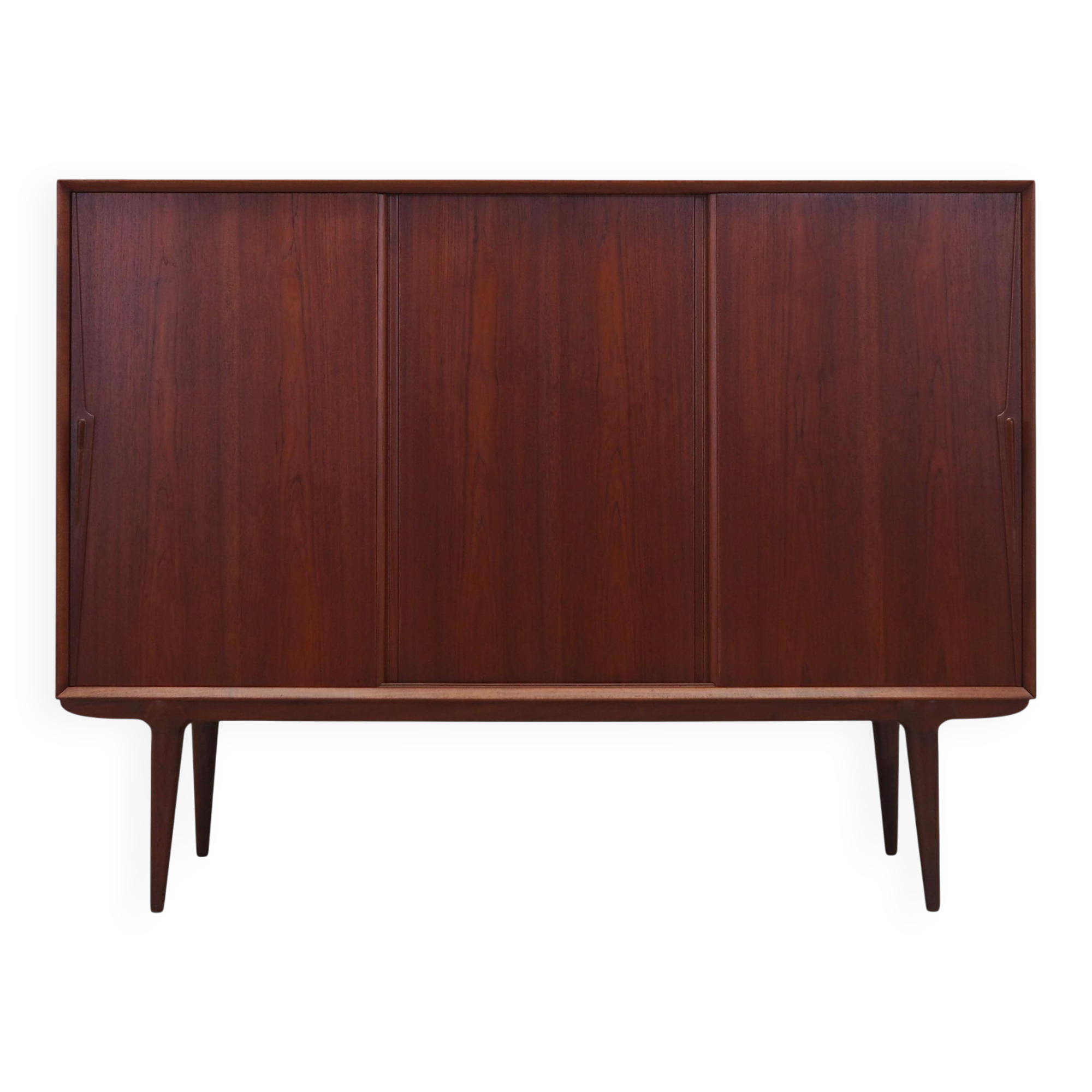 Teak highboard, Danish design, 1970s, manufacturer: Omann Jun