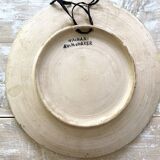 Musicians ceramic dish, signed