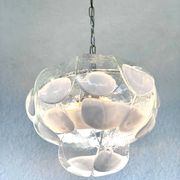 Murano glass petal chandelier by Carlo Nason for Mazzega