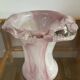 Vintage glass paste mushroom vase