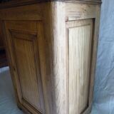 Small rustic country low cabinet in solid light oak