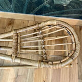 Old rattan rocking horse