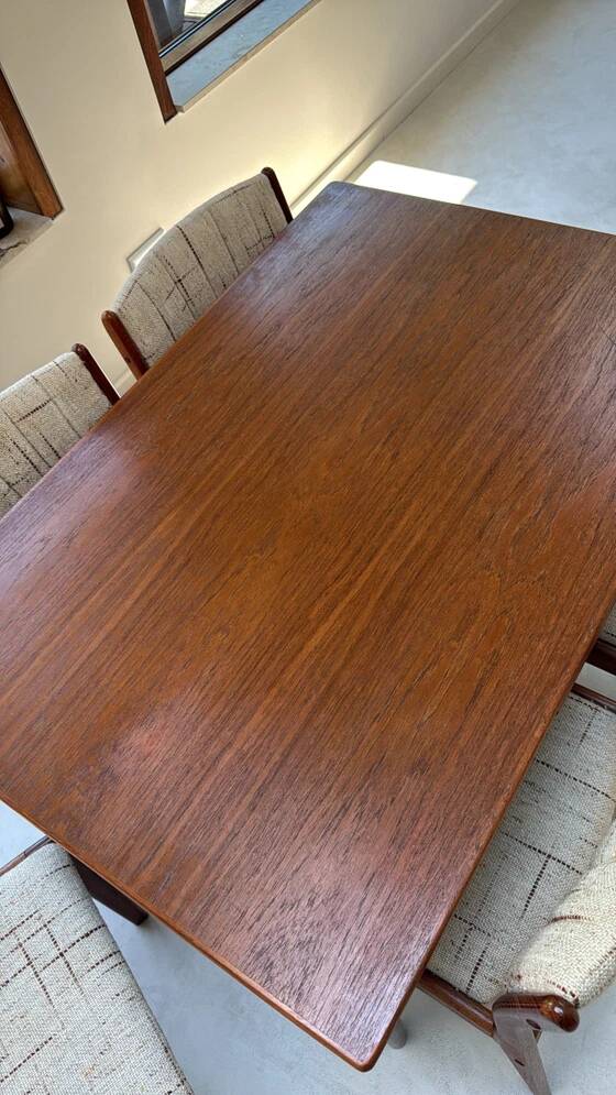 Vintage Danish dining set table and chairs