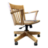 Swivel office chair solid pine.