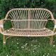 Rattan bench years 50/60