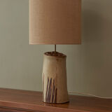 Handmade Danish ceramic table lamp from the 1970