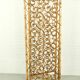 Vintage rattan room divider – ornate folding screen (1970s)