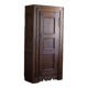 Tall antique oak wardrobe, made by a French cabinetmaker, late 19th century.