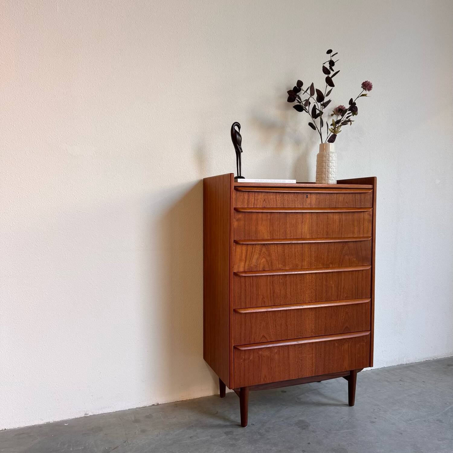 Danish vintage chest of drawers in teak