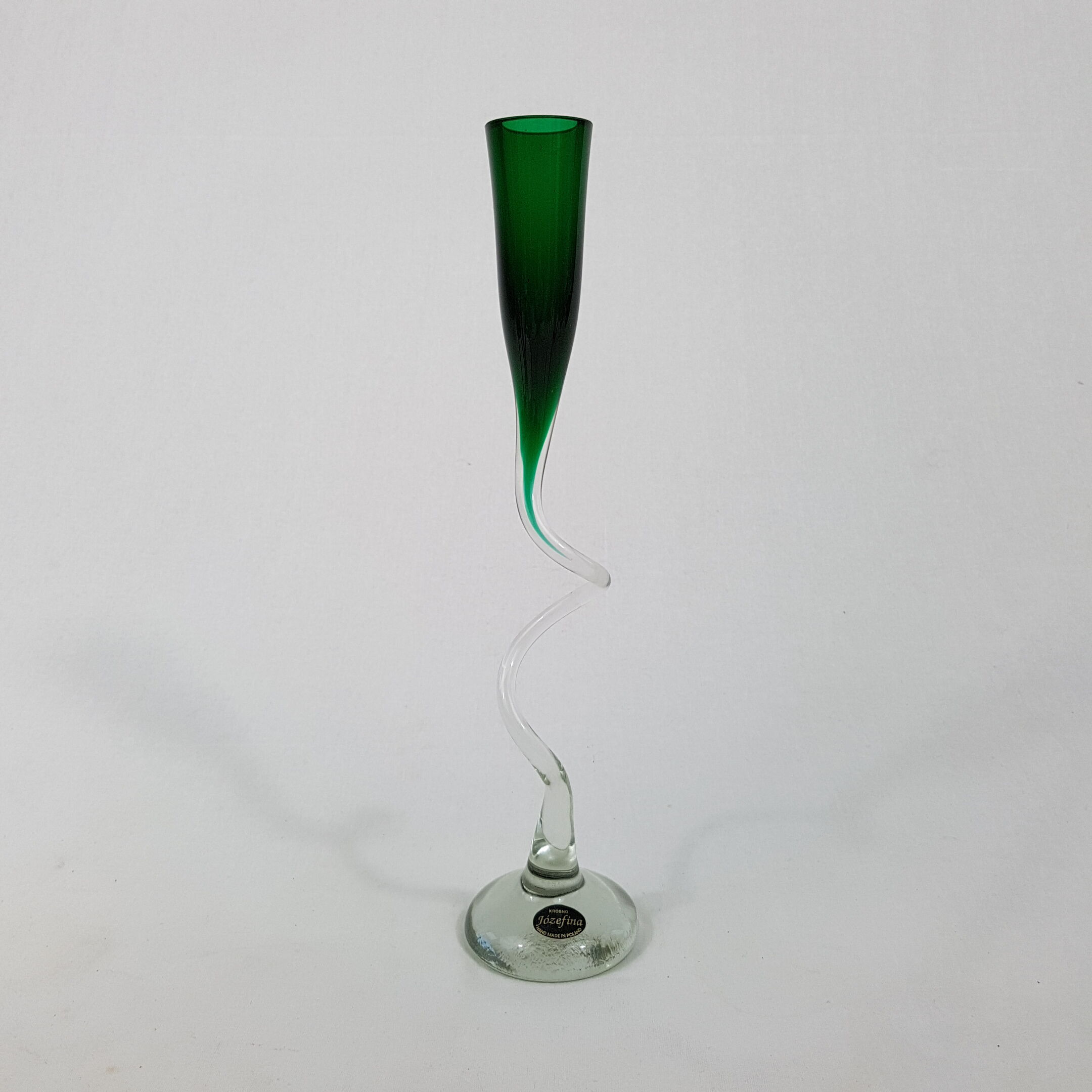 Praticality Krosno speaker green twisted glass