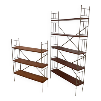 Paire étagères années 60