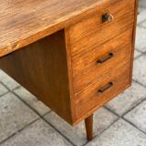 Vintage mid century modern oak desk