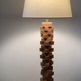 Wooden lamp base