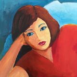 Painting woman lying down