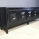Ebonized wooden brutalist credenza, 1970s