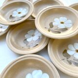 Saint Amand flowered soup plates