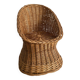 Fauteuil en rotin enfant années 60