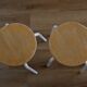 Pair of Vintage Stackable Stools Mid Century Modern Space Age Plant Stand