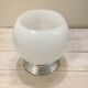 White glass globe ceiling light