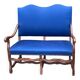 2-seater walnut bench