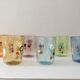 Service of 6 Murano glasses water "goto" "murrisa" in Murano glass unique piece