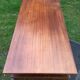 Vintage teak desk with 5 feet compass and 3 drawers