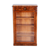 Biedermeier Display Bookcase, Walnut, Czech, 1830s