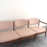 Canapé en teck norvégien par Fredrik A. Kayser et Adolf Relling pour Arnestad Bruk