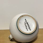 Pichet céramique Guerrieri Murano peint main Italie 1950s