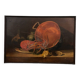 Oil on canvas still life with lobster early 20th century