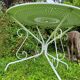 Table de jardin en fer forgé