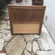 Banc/coffre ancien en bois massif