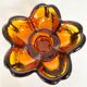 Vintage glass candlesticks from the 70s