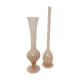 Duo soliflores opaline rose 1970