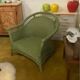 Paire de fauteuils rotin