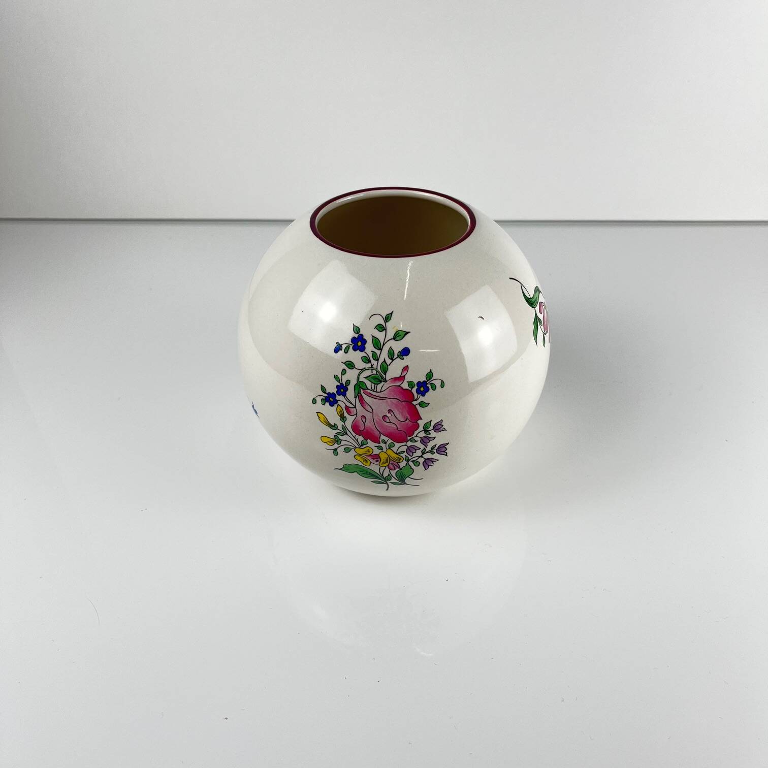 Vase boule KG Lunéville, modèle Réverbère
