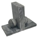 Vintage bookends marble 80s design bookend