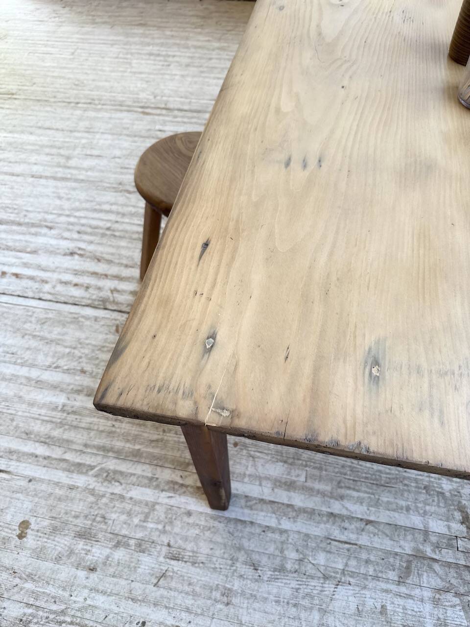 1950s pine farmhouse table 220cm