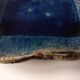 Vide poche Raku bleu indigo en céramique émaillée française