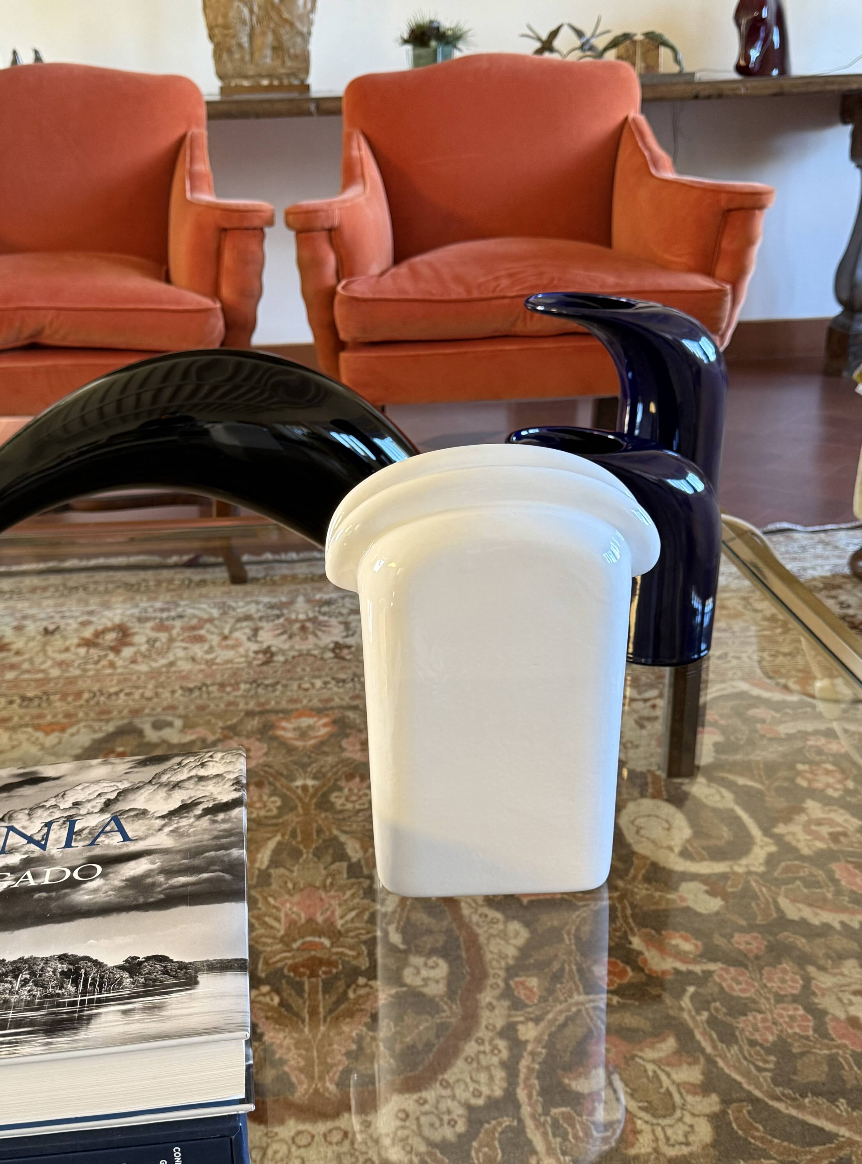 Sergio Asti, modern ceramic vase, Gabbianelli Italy ca. 1970