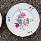 Pair of painted and signed Limoges porcelain plates