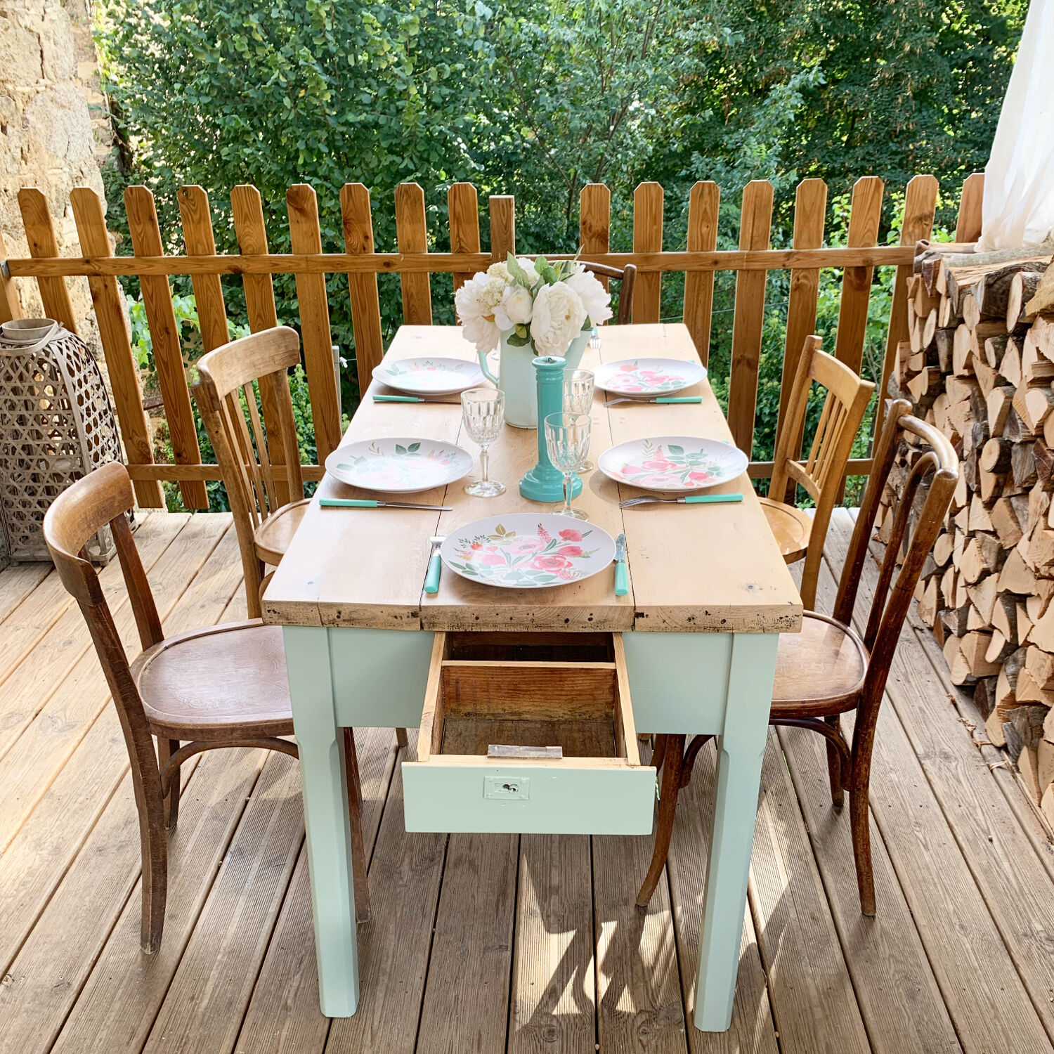 Vintage farm table