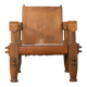 Brutalist Vintage Safari Armchair