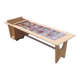 Thibault coffee table in light oak and ceramics, guillerme et chambron
