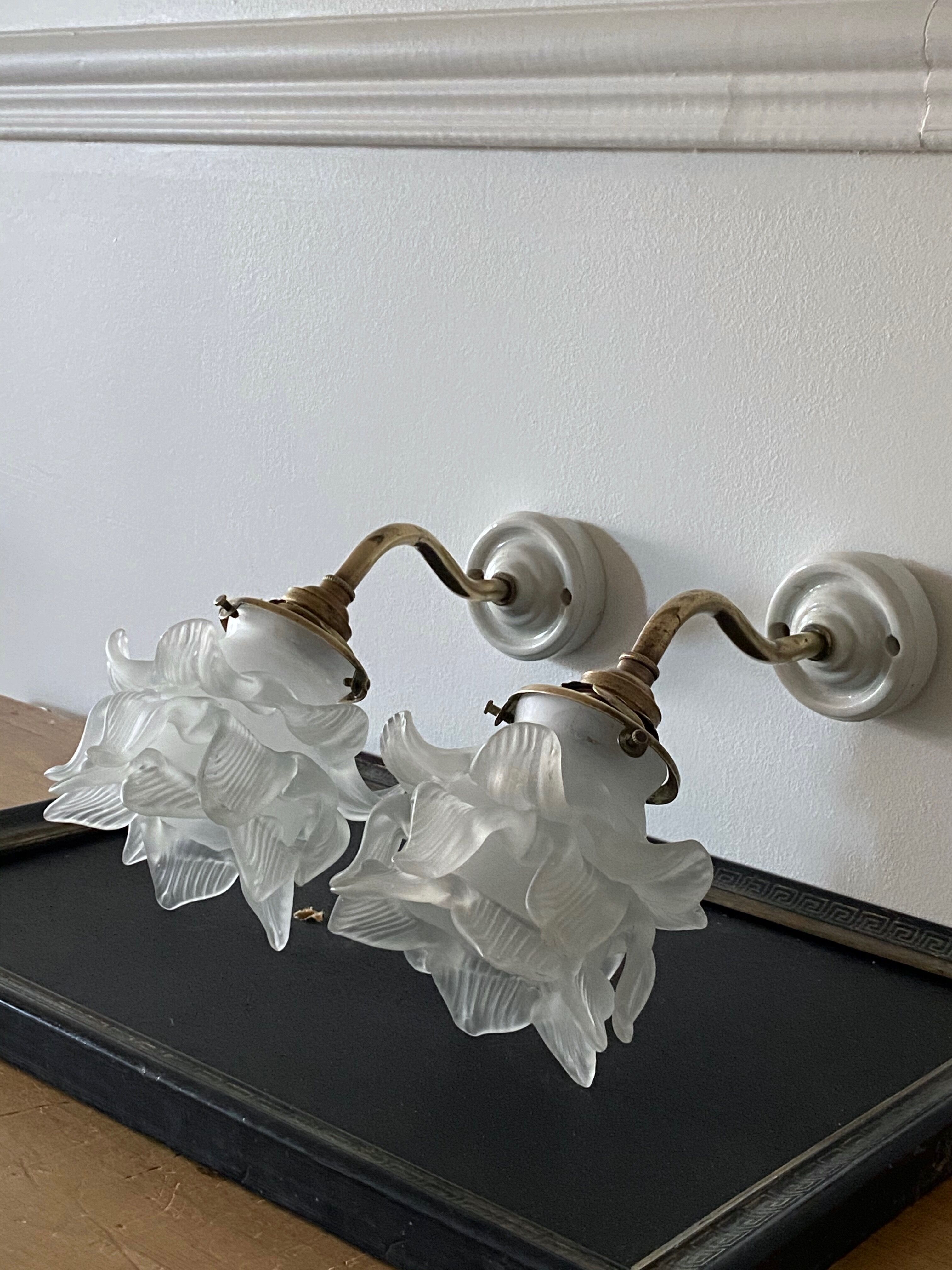 Wall lamp "flower" 30s