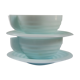 Art Deco blue opaline cups