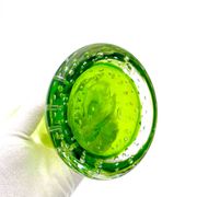 Vase Cactus Sculptural - Murano - Verre Bullicante - Vert vibrant