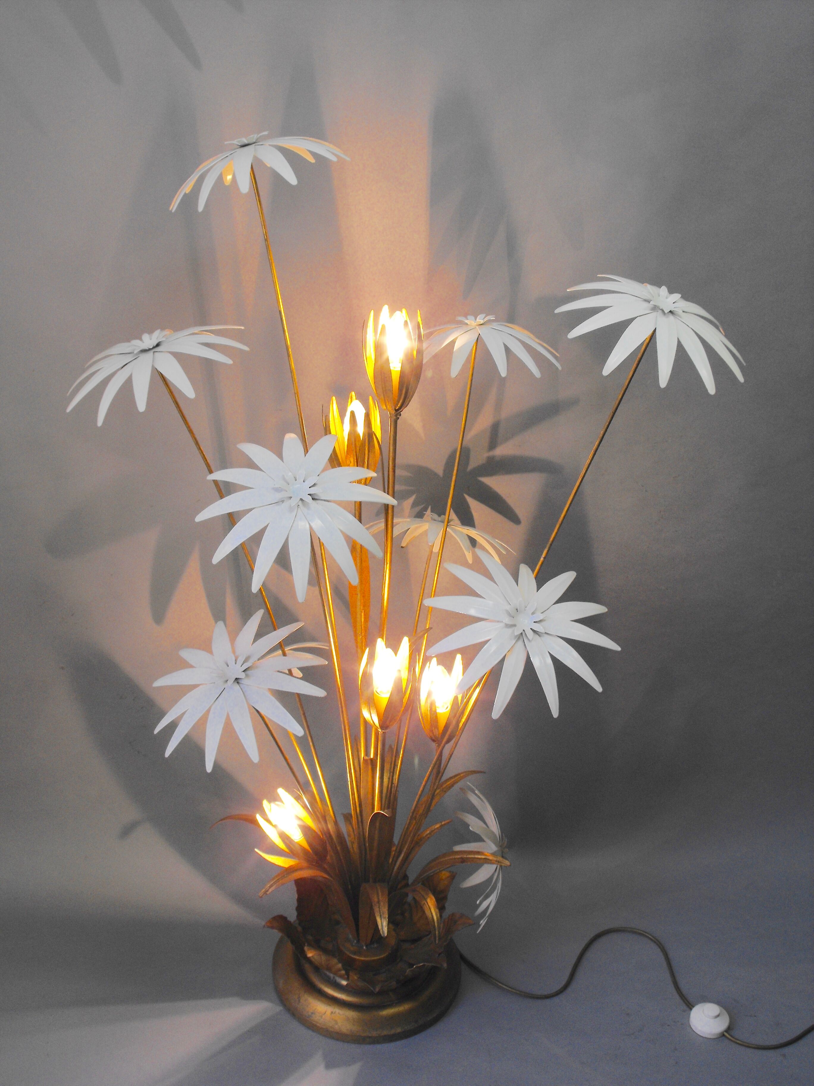 Floral lamp by Hans Kogl from the 70s.