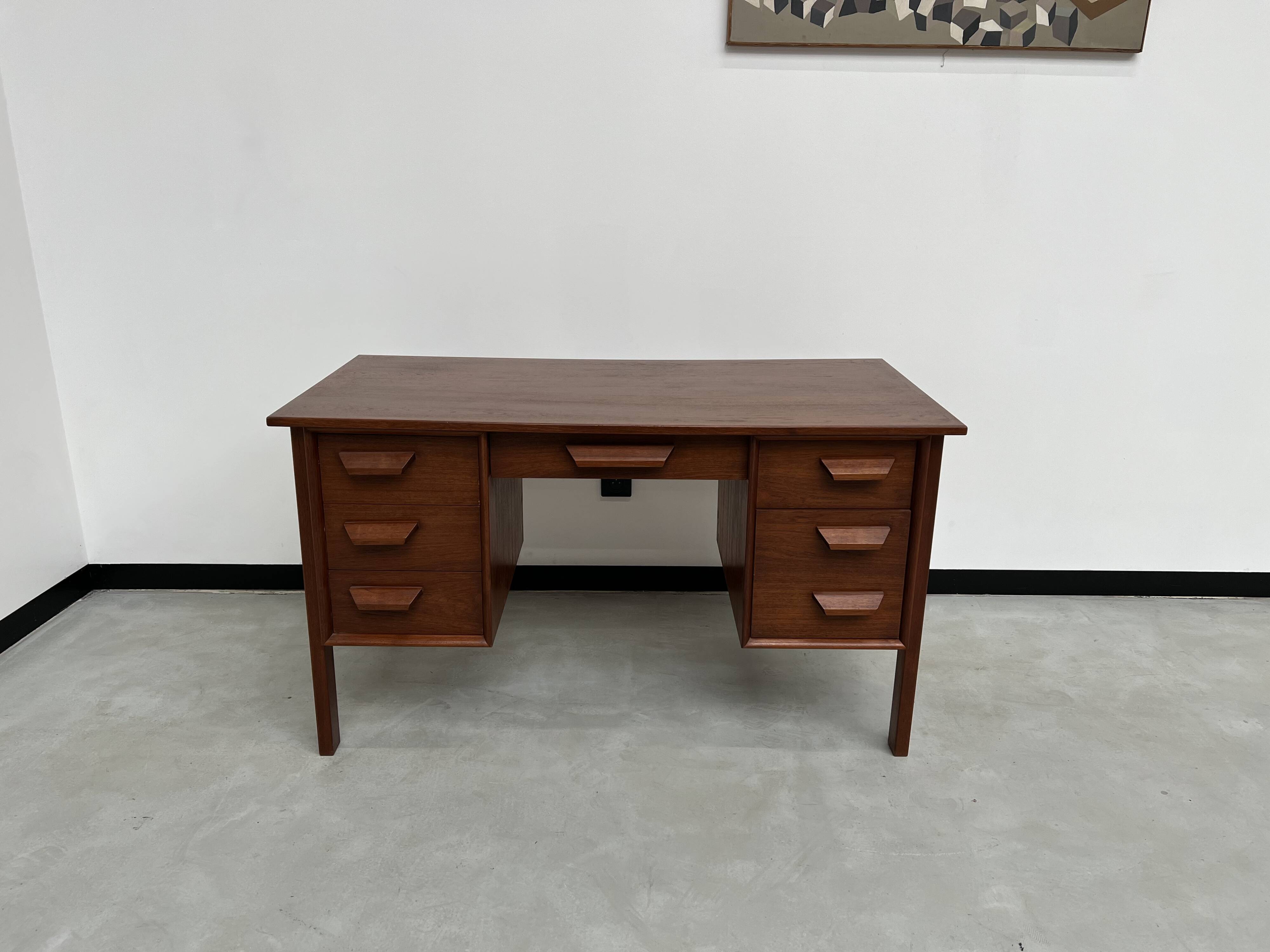 Scandinavian teak desk, circa 1970